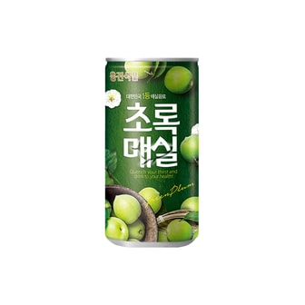  웅진 초록매실 180ml 1캔