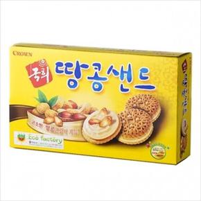 무료배송 크라운 국희 땅콩샌드(대) 372GX12개_