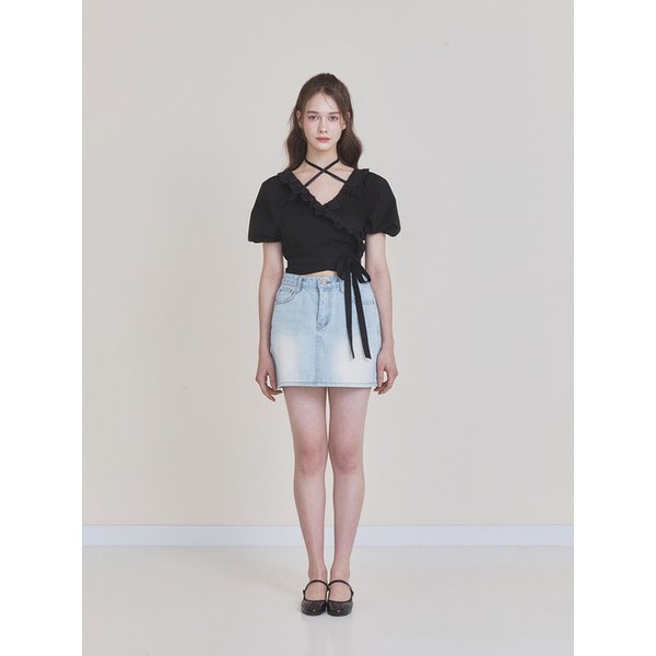 Rosie wrap blouse (Black)