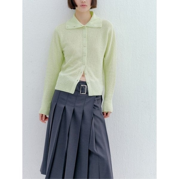 플리츠 랩 스커트 - 2컬러