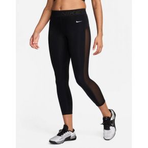 4733504 Nike Pro Training Dri-Fit mid rise 7/8 mesh leggings in black