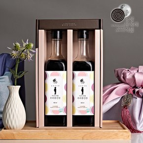 순창문옥례 우리콩 간장 종합세트 특선 3호(아이사랑간장 420ml 2종)유리용기