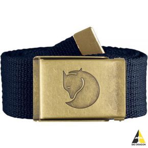 피엘라벤 캔버스 브라스 벨트 4CM 다크 네이비 (77297555) (CANVAS BRASS BELT DARK