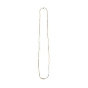 Long sleeve pearl necklace