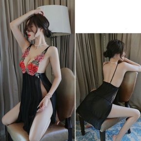 스타일 사랑스러운 로즈 1006 야한 여자속옷 블랙 (WE0C97E)
