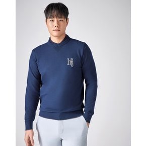 [24SS] ESSENTIAL 네이비 홑겹 라운드 니트 HUSW4A211N3