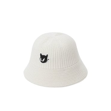 왁 Women Knit Bucket Hat_WGRCX24710WHX