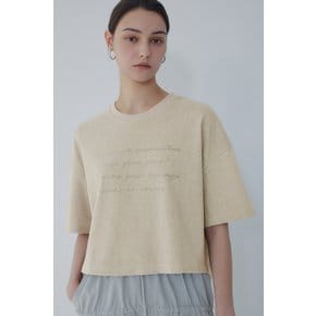 [보브]  레터링 피그먼트 티셔츠 7156340802