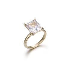 디아모모 Emerald round-cut Solitaire Ring GJRA117RYW110