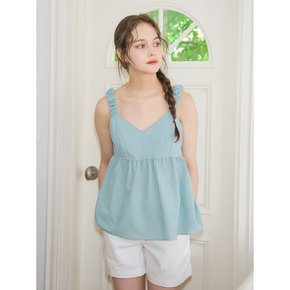 SEERSUCKER SLEEVELESS BUSTIER_MINT