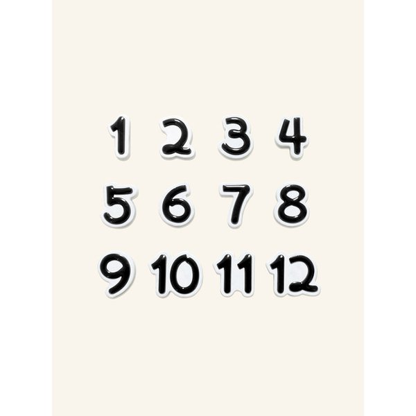 듀링 No.와츠 자석시계인덱스 냉장고자석 숫자자석 듀링자석