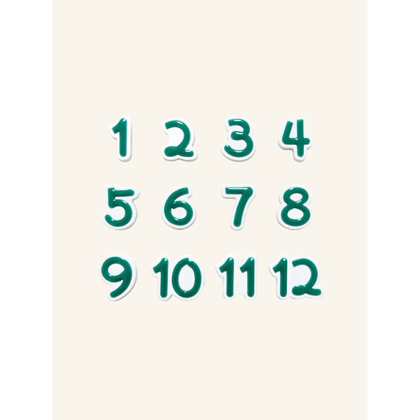 듀링 No.와츠 자석시계인덱스 냉장고자석 숫자자석 듀링자석