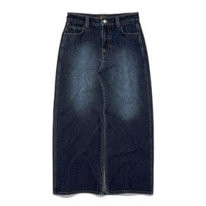 우먼 데님 롱 스커트 인디고 다크 LE2603SR70ID