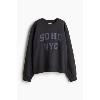 H&M 디자인 스웨트셔츠 다크 그레이/SOHO 1265980001