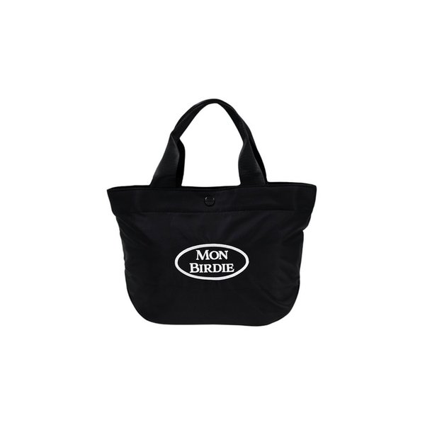 오벌 나일론 토드백 BLACK