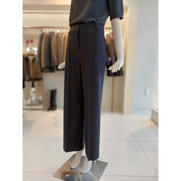 [여주점] 씨씨콜렉트 뒷밴딩세미와이드팬츠 E254msa137