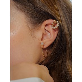 Pearl Hook Earring