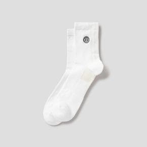 FW25 남성 스트라이프 미들삭스 - 화이트 (BE58KTB121)