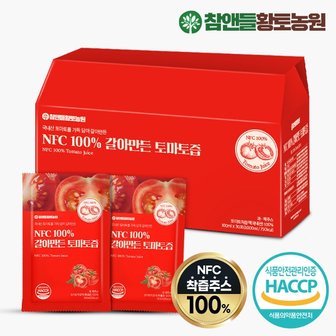 참앤들황토농원 NFC 100갈아만든 토마토즙 100ml x 30포 1박스