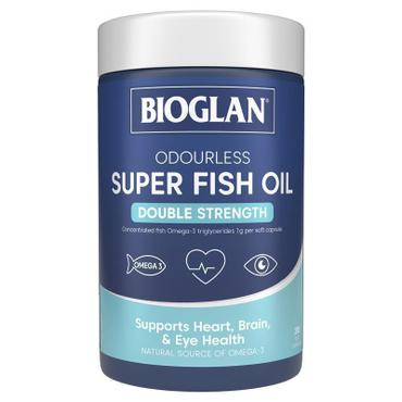  호주직구 Bioglan 바이오글랜 무취 슈퍼 피쉬 오일 더블 스트랭스 200캡슐