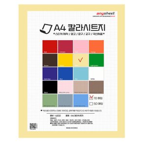 실습용 문구용 점착식 A4 칼라시트 CSH-1307 베이지 50매