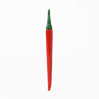  문구용품 빨간 고추 디자인 중성 검정 뚜껑볼펜 선물펜0.5mmX10 사무실비품