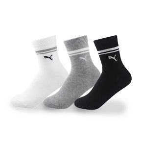 아동 PUMA 삭스 PU-K02 푸마 중목양말 3족 세트