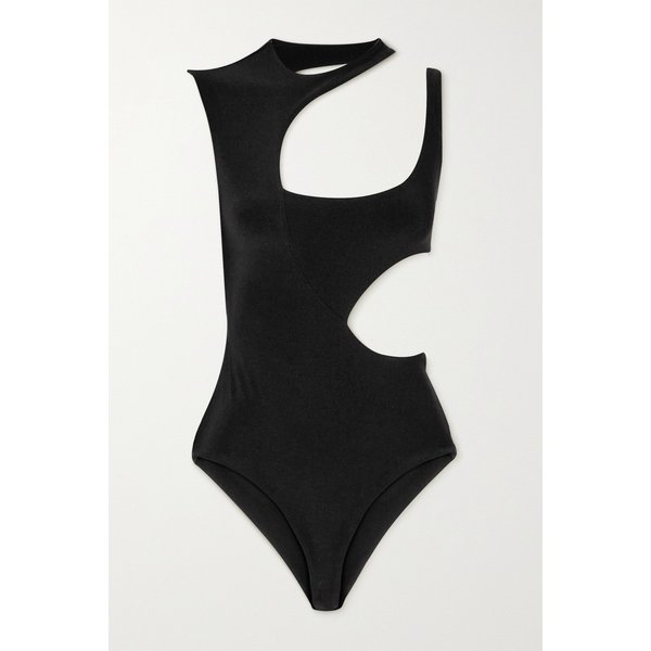Cutout Stretch-jersey Bodysuit 블랙 33258524072570238