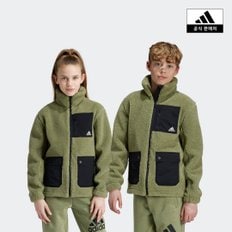 [adidas kids] (A130~A160) 주니어 쉐르파 자켓(IY6913)