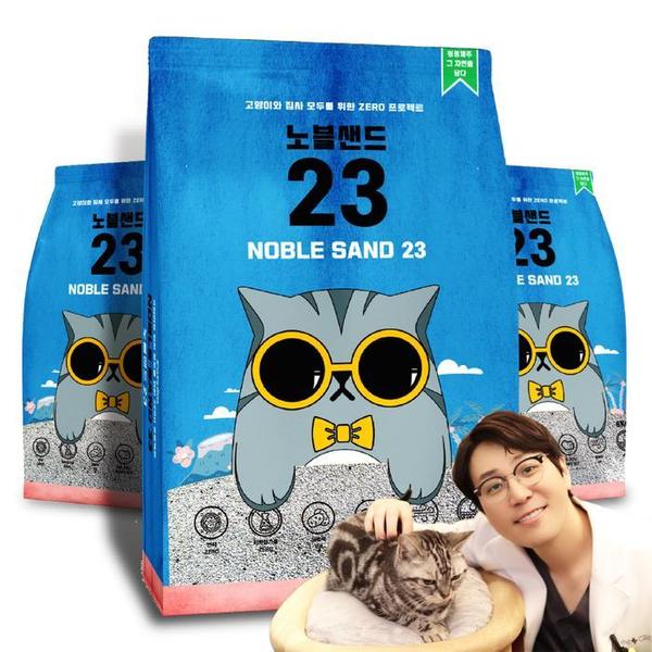 노블샌드23 고양이모래 벤토나이트6kg x 3(1)