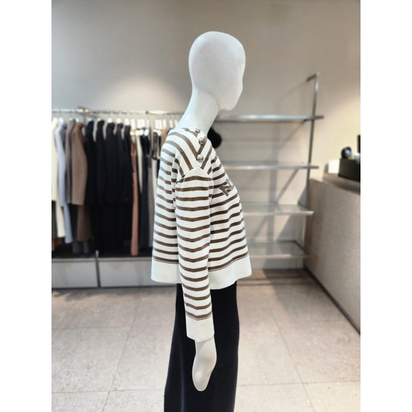 [여주점] [나이스클랍] 스트라이프 자카드 니트 A234PWK913