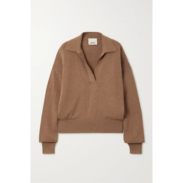 갈릭스 니트 폴로 셔츠 카멜 1647597325951459