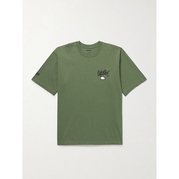 네이버후드 프린트 코튼 저지 티셔츠 46376663162915535