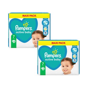 팸퍼스 유럽산 베이비드라이 기저귀 밴드형 1 2 3 4 5 6 7 단계 pampers 바우처 밴드7단계 2팩 80매