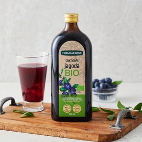 프리미엄로사 유기농 빌베리 원액 500ml 3+1병 / NFC착즙 100%