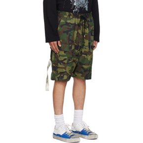 마스터마인드 카키 카모 쇼츠 MW24S12-PA016-022 WOODLAND CAMO