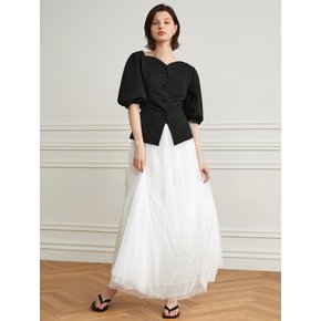 YY_Versatile A-line tulle skirt