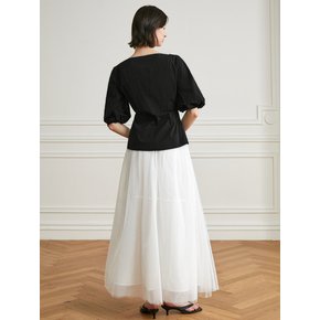 YY_Versatile A-line tulle skirt