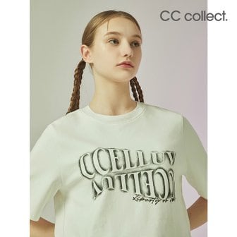 CC콜렉트 레터링 그래픽 티셔츠 WH_C233PSM008