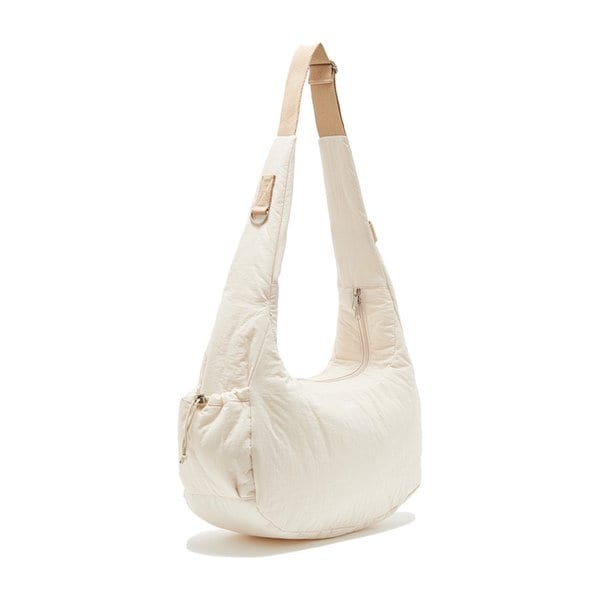 MULTI POCKET CUSHION CROSS BAG (IVORY)