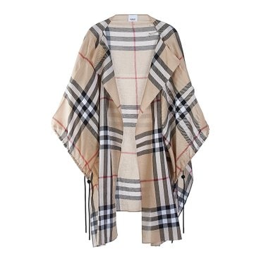 버버리 여성 체크 코튼 케이프 8072618 ST GIANT CHECK CAPE A7026