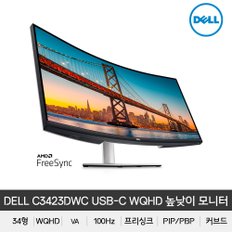 DELL S3423DWC USB-C 100Hz WQHD 프리싱크 커브드 모니터