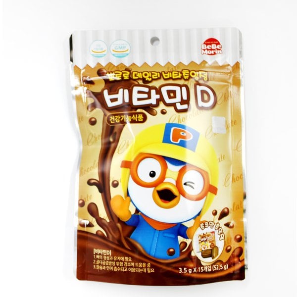 츄잉정 비타민D 15정 초코맛