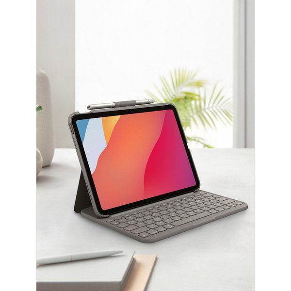 로지텍코리아 Slim Folio iPad 10세대용 블루투스 키보드 케이스
