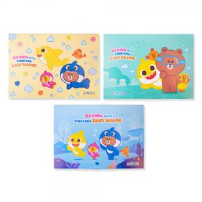 브라운과 핑크퐁 스케치북 미술 도화지 3500 X ( 2매입 )