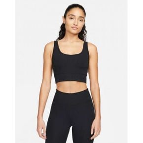 4277284 Nike Dri-FIT One Luxe ribbed tank top in black