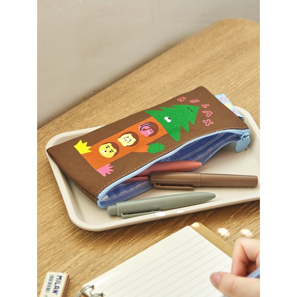 김다예X카카오프렌즈 펜슬 파우치_라&춘