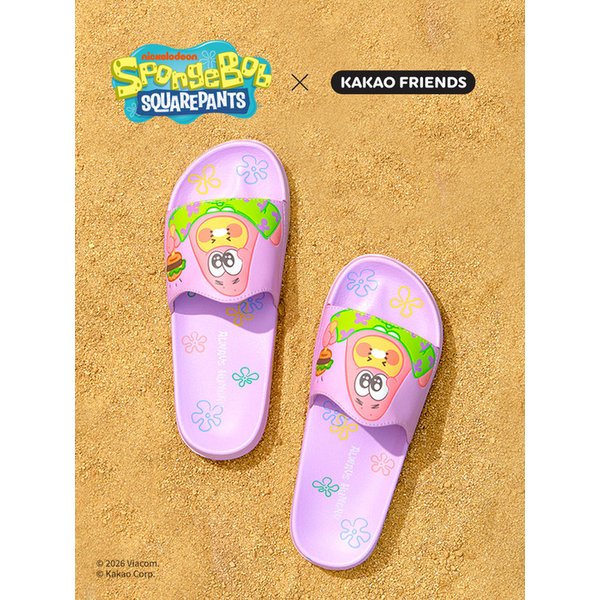 스폰지밥X카카오프렌즈 베이비뚱이 여성 오피스 슬리퍼_베이비춘식이