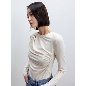 Draping Detail T-Shirts_Melange