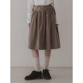 Oat corduroy skirt (bay leaf)